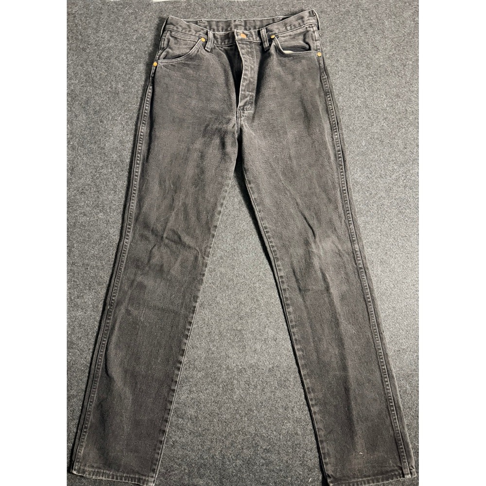 Vintage Wrangler Black Cowboy Cut Jeans Mens 32x36 Made in USA 936WBK